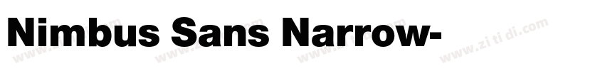 Nimbus Sans Narrow字体转换